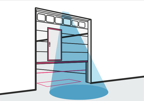 Vertical sliding doors - Application example fortop Vertical sliding doors - Application example fortop