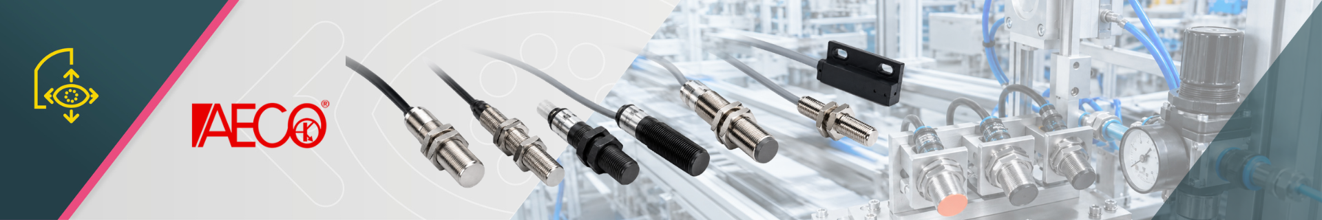 AECO inductive and capacitive sensors for industrial detection