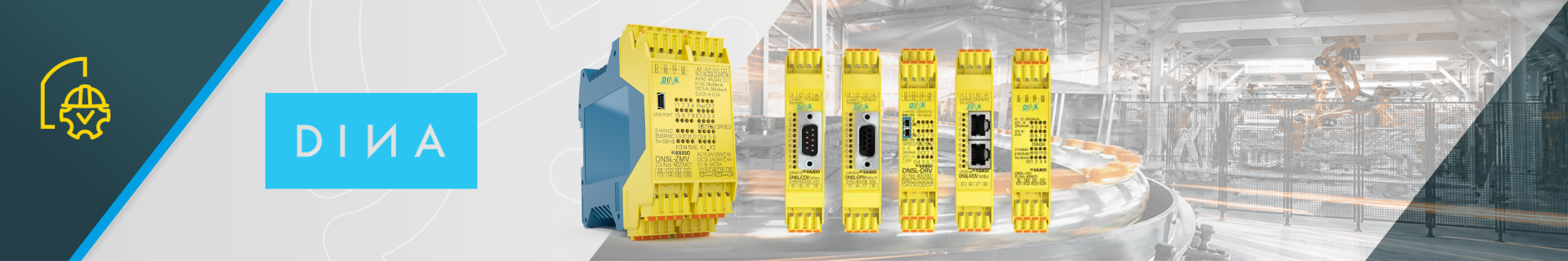DINA safety relays and safety controllers for machine safety