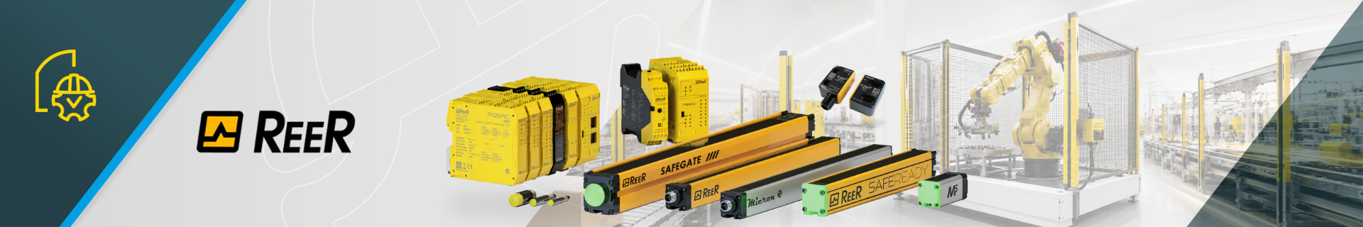 ReeR safety light curtains, safety sensors and safety relays
