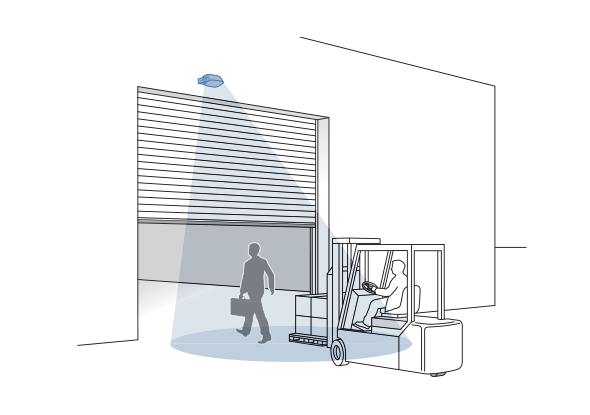 Vertical industrial door Access sensor - BBC Bircher smart access Vertical industrial door Access sensor - BBC Bircher smart access